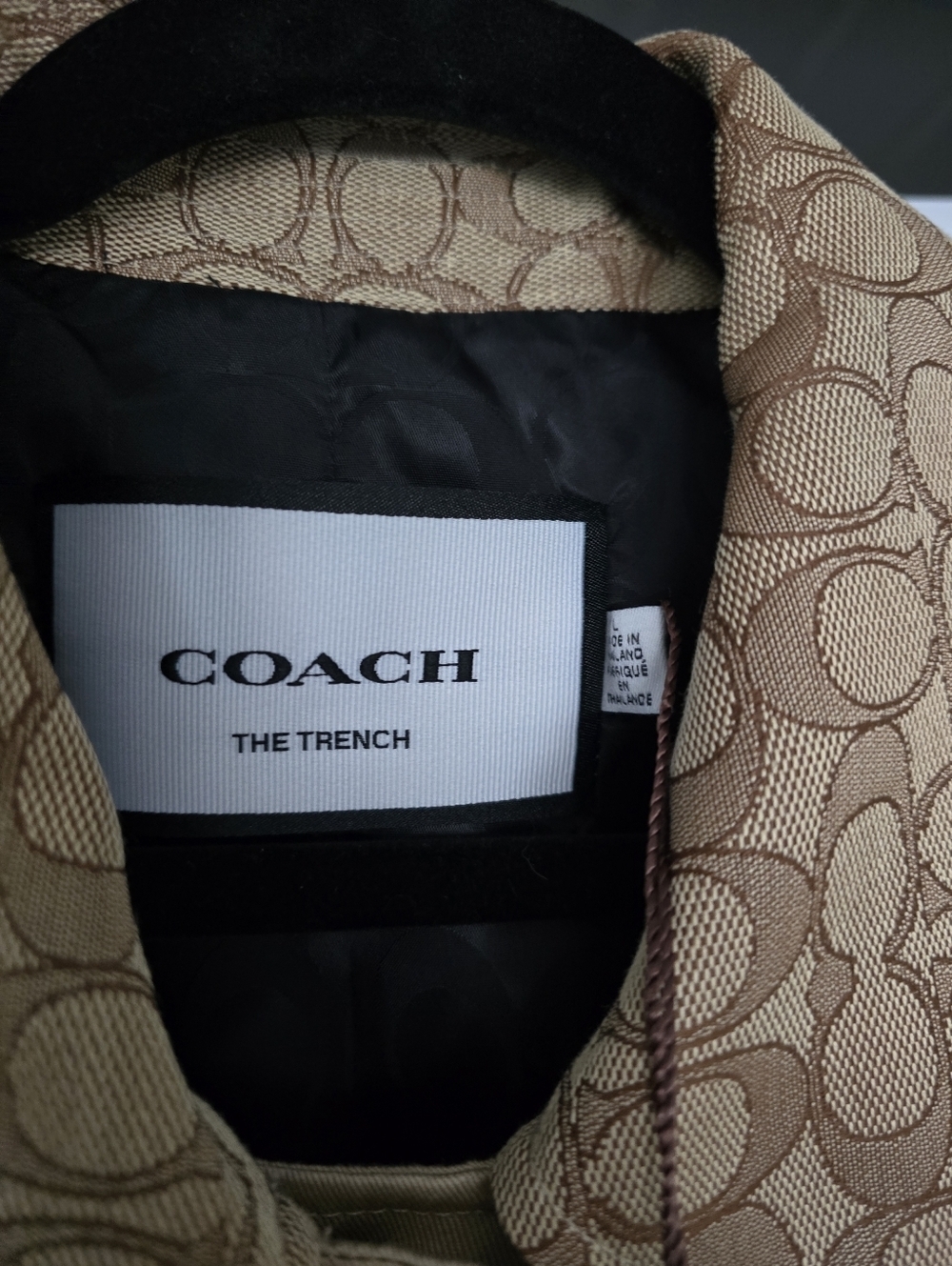 NEW Coach Women's Signature Turnlock Trench Coat - Picture 11 of 15